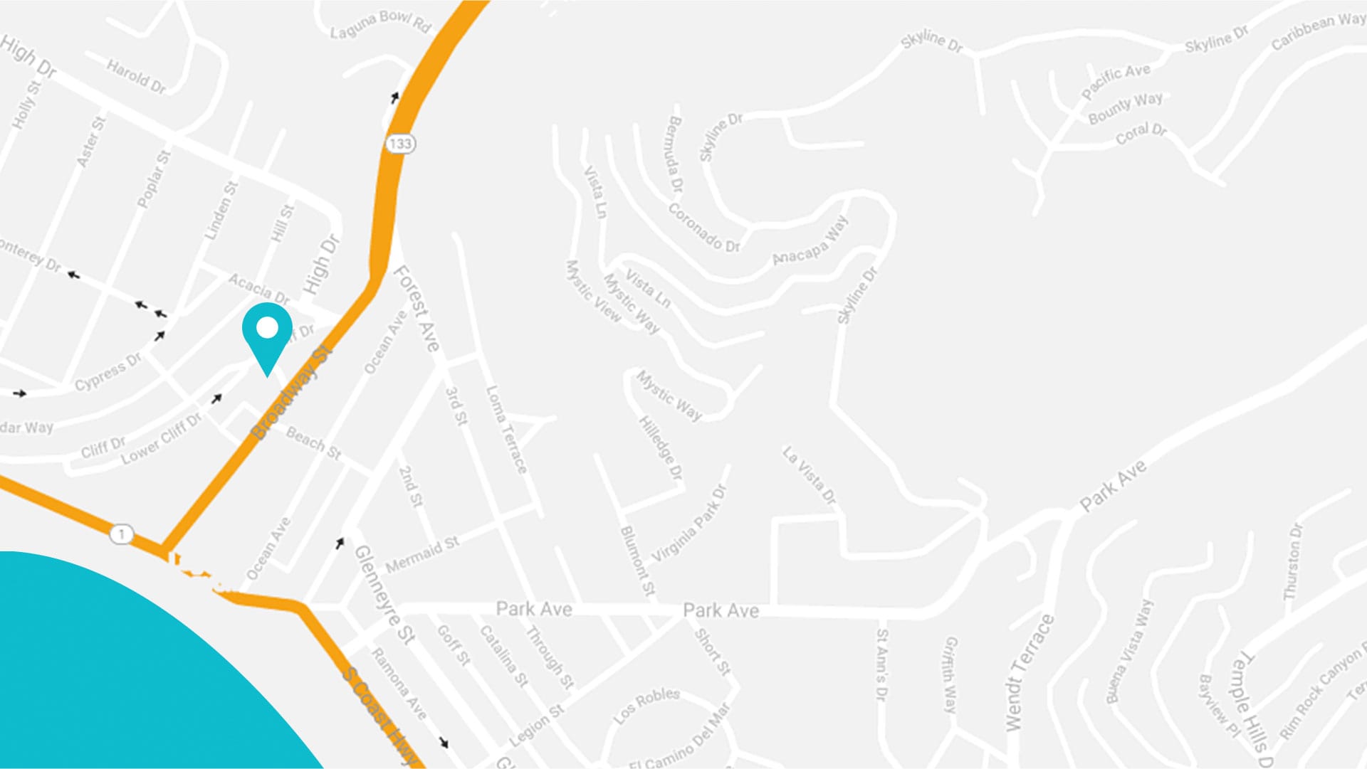 map of Oceanfront Recovery location