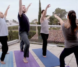 learning about Oceanfront Recovery yoga class